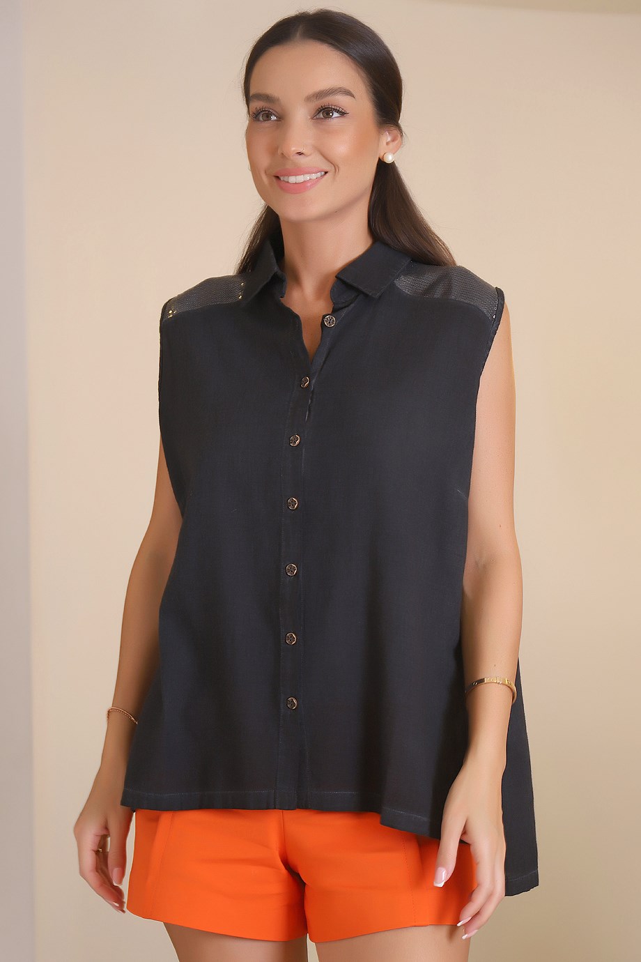 MD-72-2Y2 PUDRA GÖMLEKSİYAH