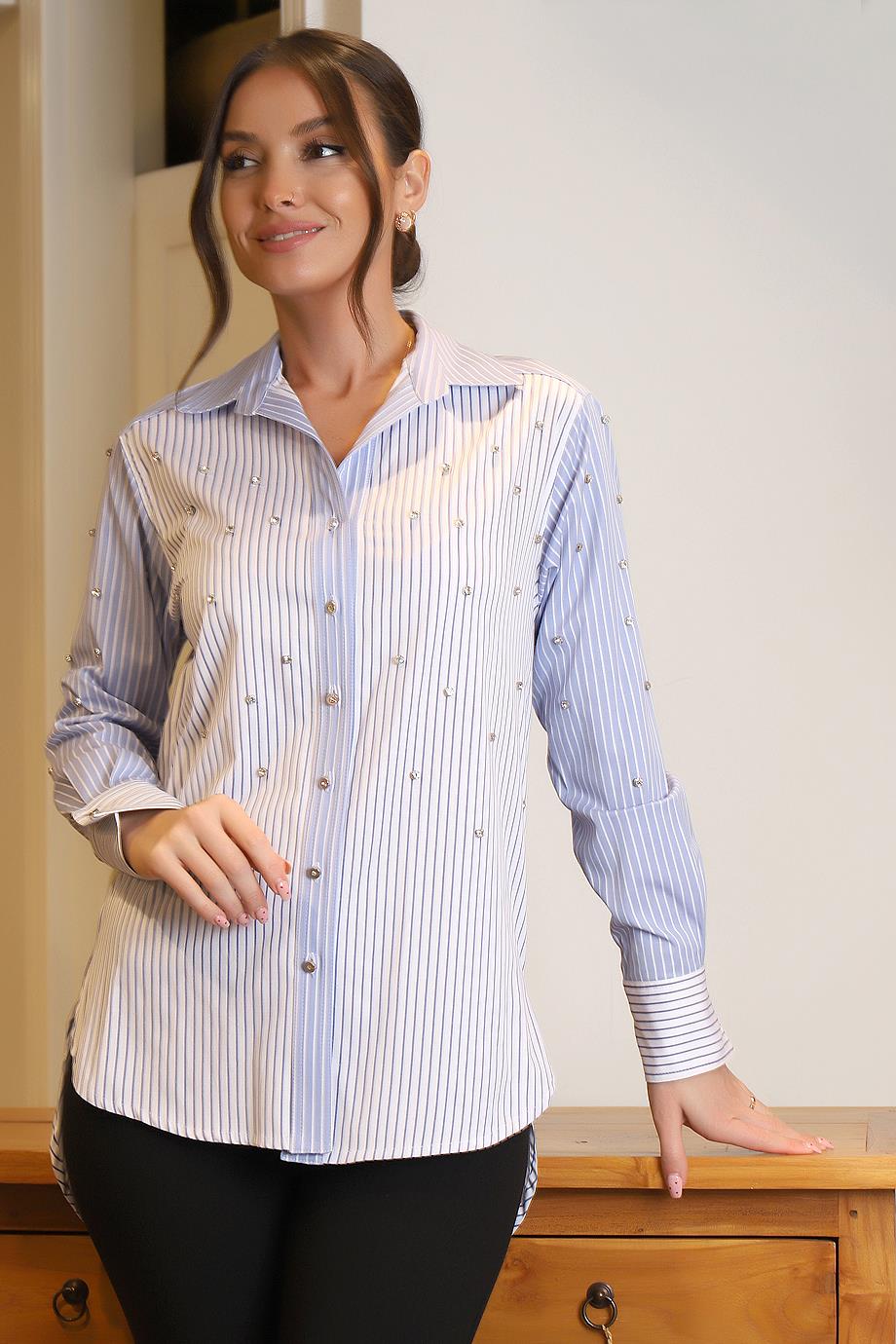 MODA İLGİ1520-2Y4 MODA İLGİ GÖMLEKMAVİ