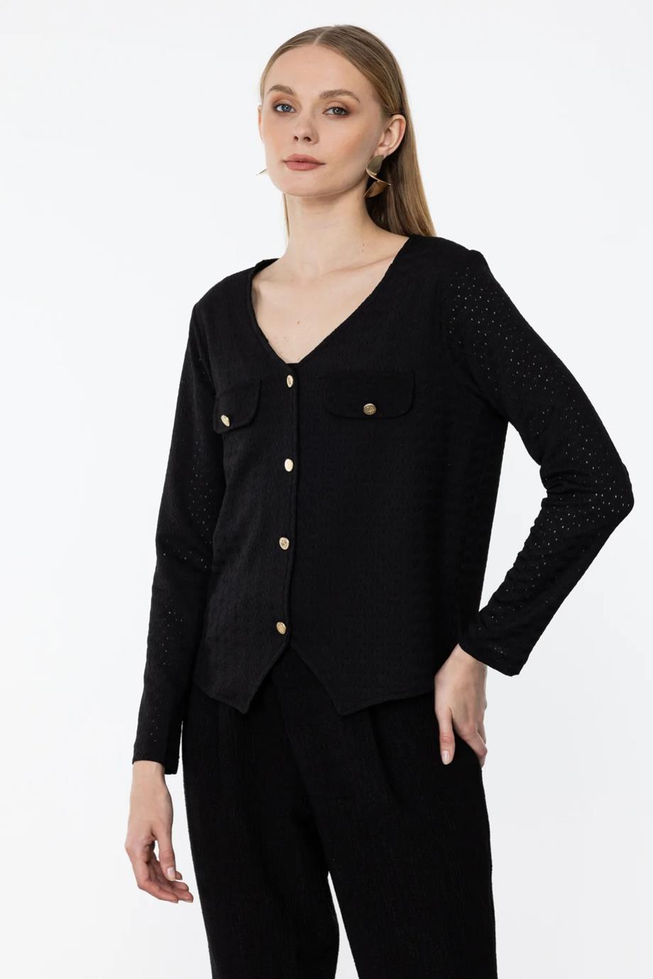 ONTEKS31388-2Y4 ONTEKS BLUZSİYAH