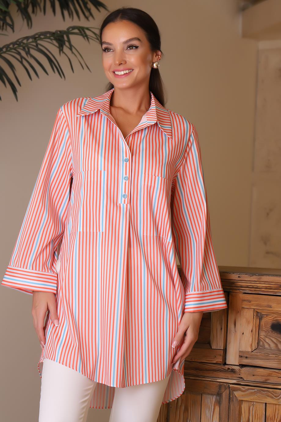 ONTEKS34343-2Y4 ONTEKS GÖMLEKORANJ