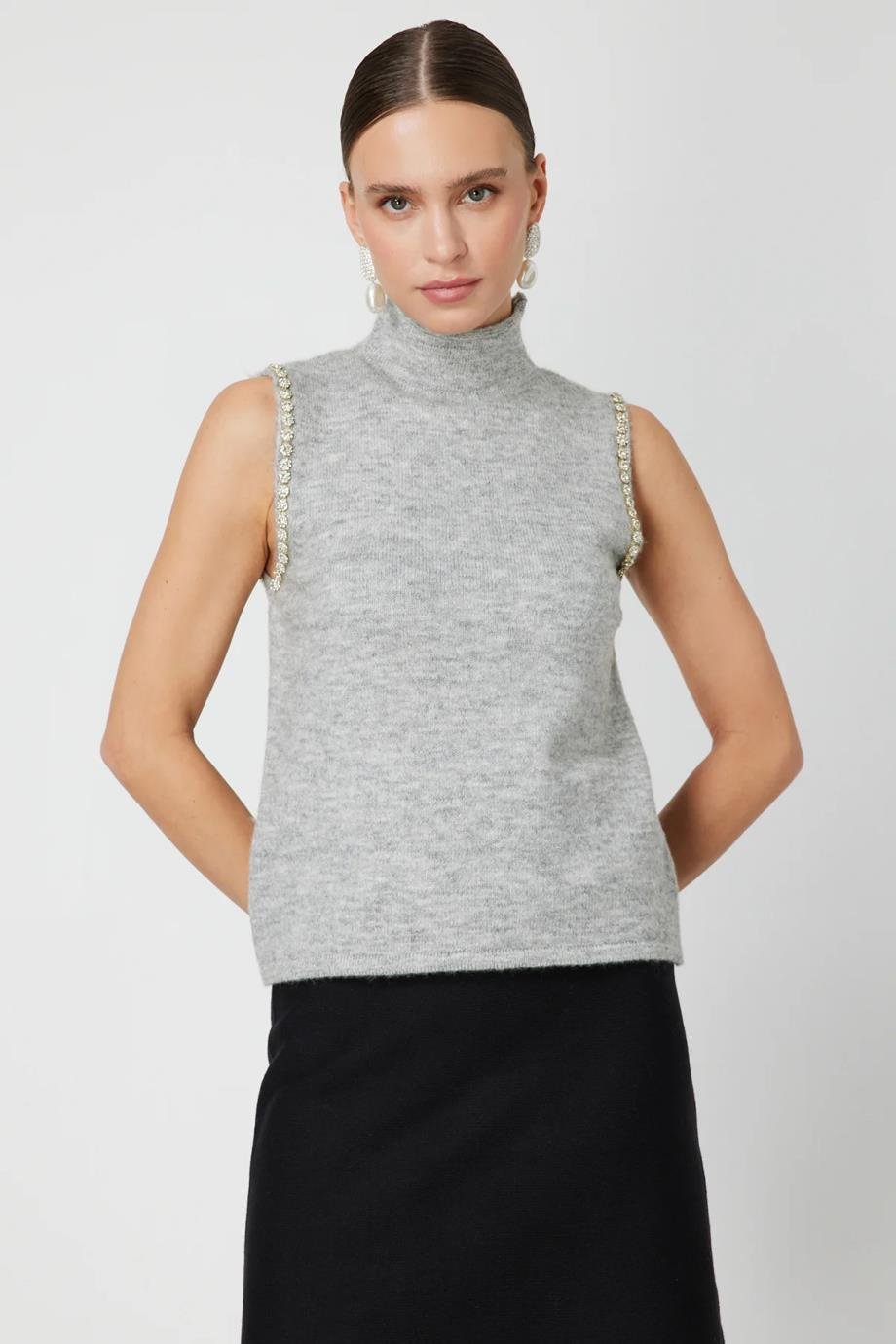 ONTEKS63382-2K6 ONTKES KAZAK-GRİ