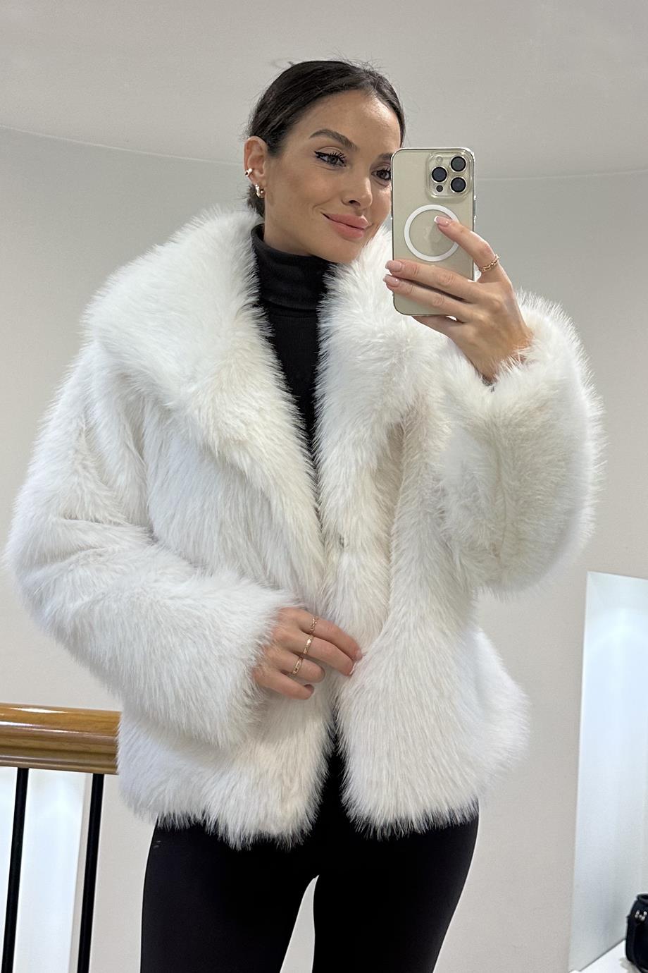 PINAR GİYİM189-2K6 PNR WOMEN CEKET-KREM