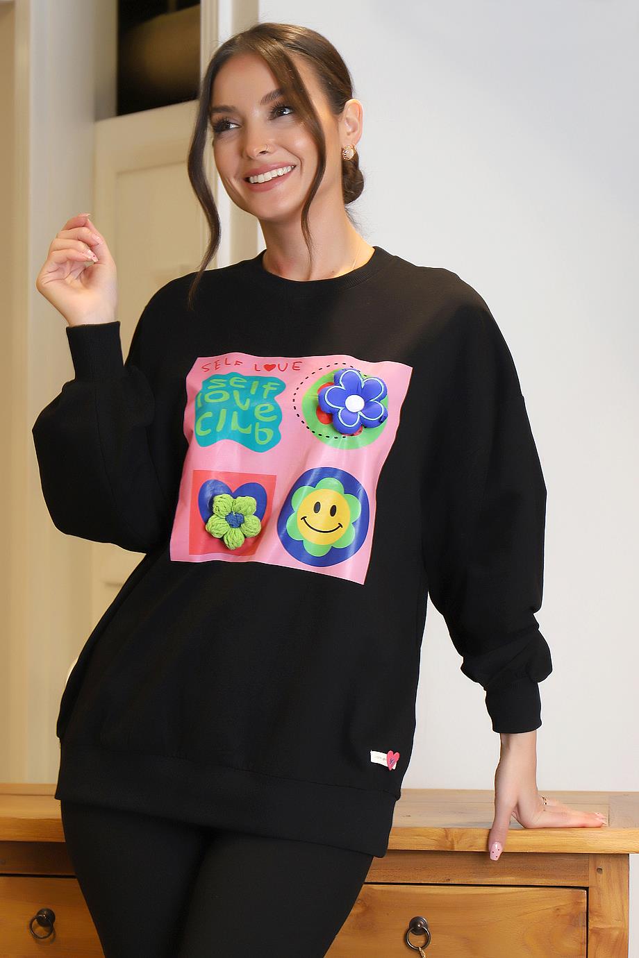 PUANE10407-2Y4 PUANE SWEATSİYAH