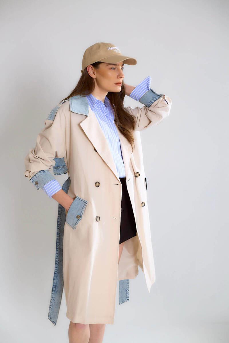 ROBİN-GEZİCİD87077-2K6 ROBİN TRENCH-TAŞ