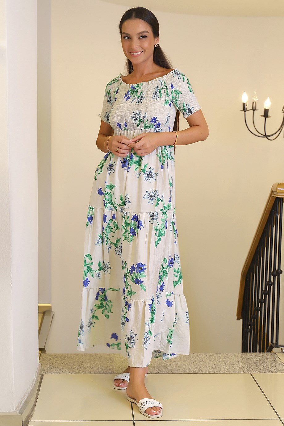 S0012476-2Y2 BUSEM ELBİSEBEJ YEŞİL