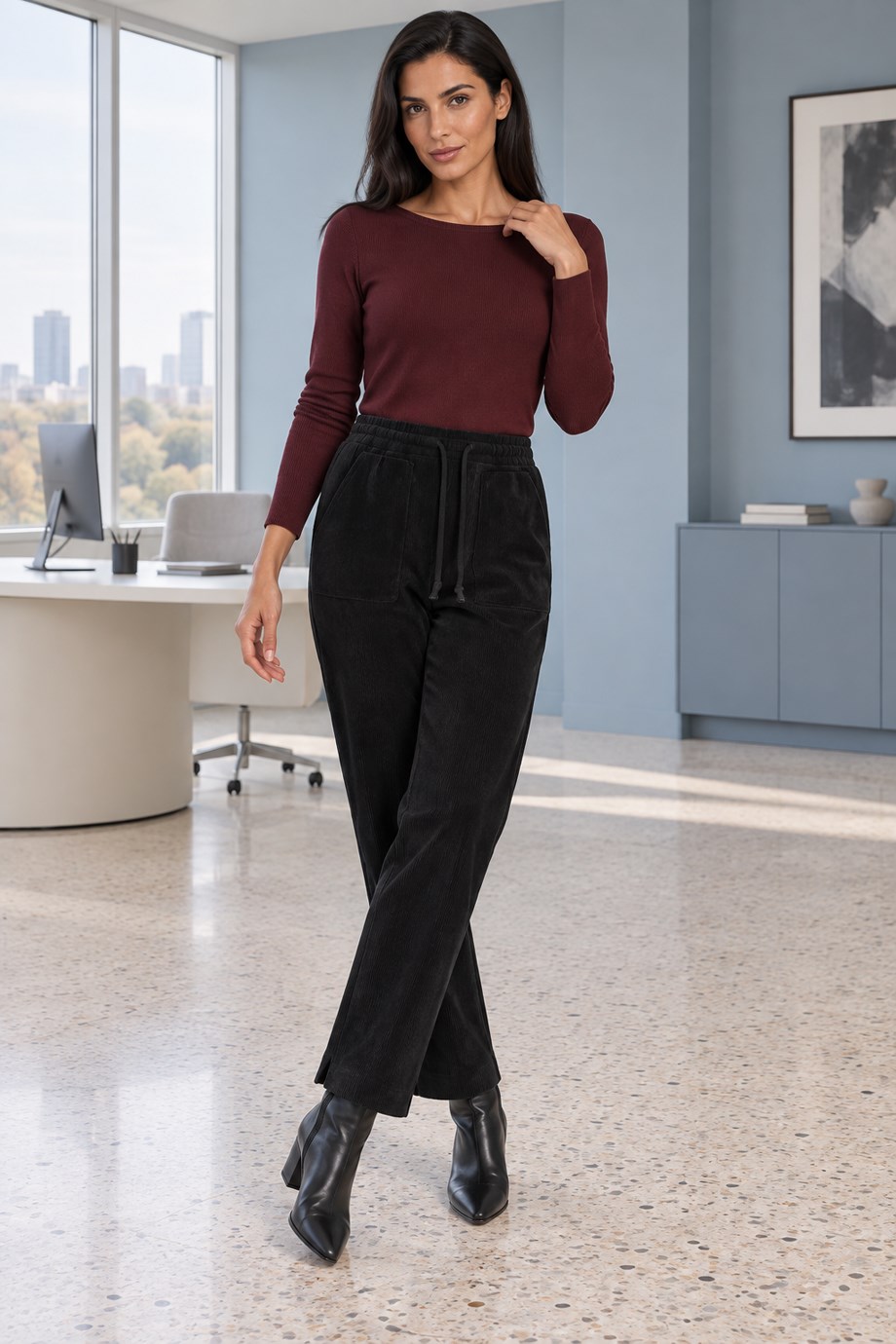 Serpil Tanrıverdi6603-2K7 SERPİL TANRIVERDİ PANTOLON-SİYAH