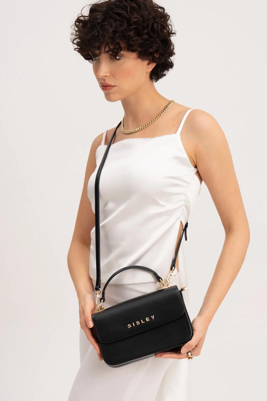 SISLEY-BENETTON014-2Y4 SISLEY ÇANTASİYAH