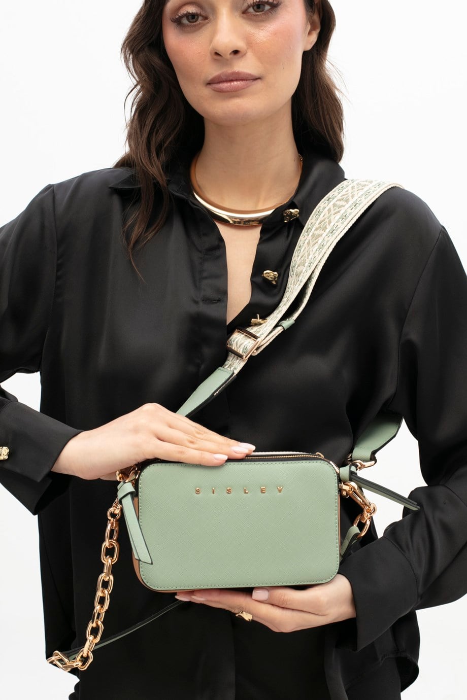 SISLEY-BENETTON326-2Y6 SISLEY ÇANTA-YEŞİL