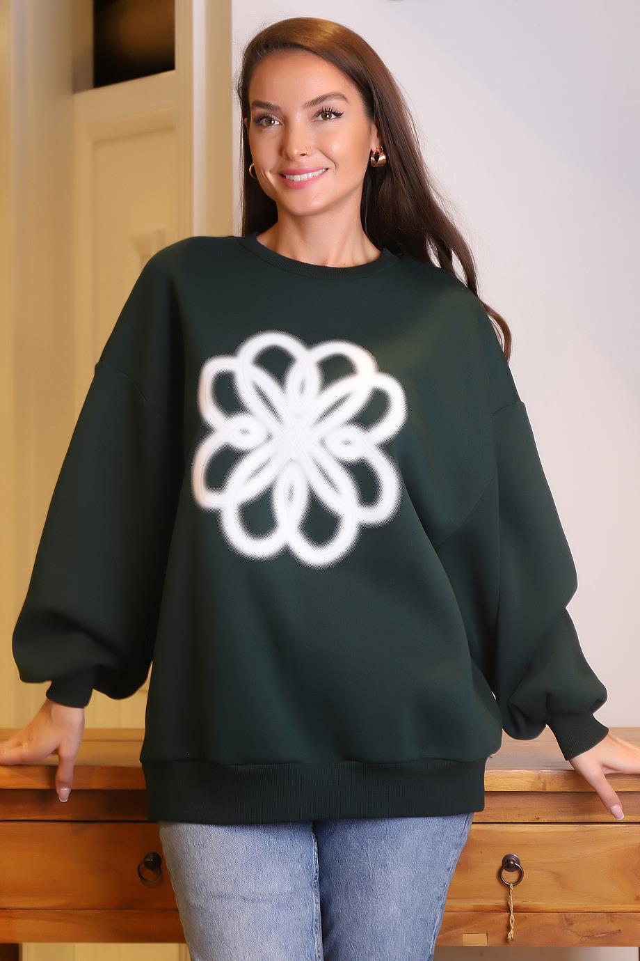 SOUL31474-2K4 SOUL SWEATYEŞİL