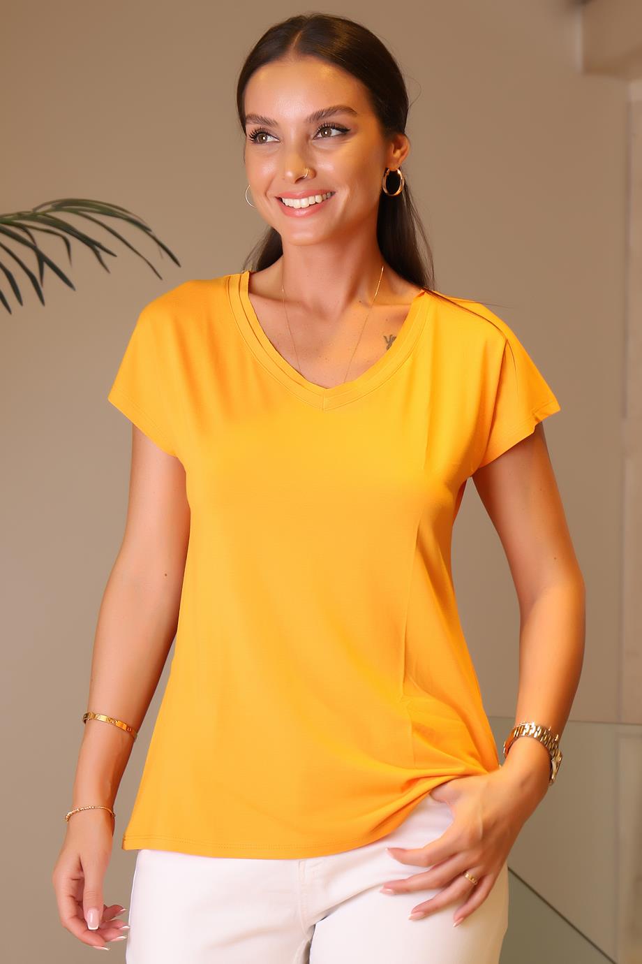 SY-0500-2Y3 SY COLL T-SHIRTORANJ