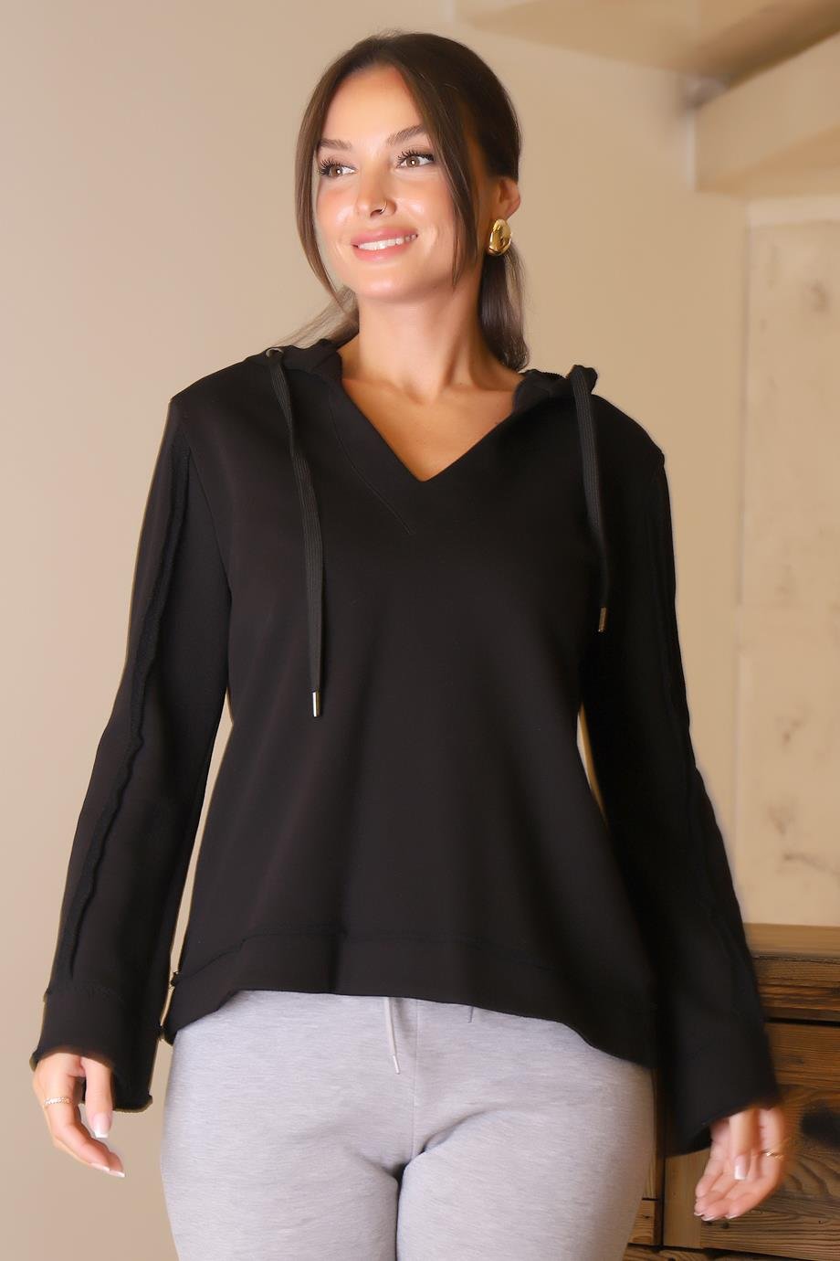 SY COOL8099-2K4 SY COOL  SWEATSİYAH