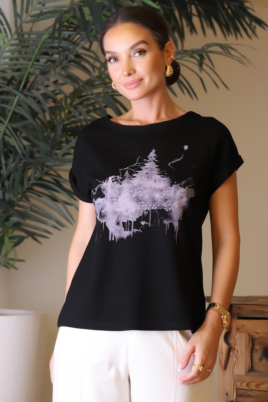 TU TİME00118-2Y4 TU TİME BLUZSİYAH