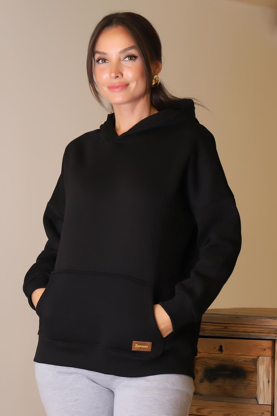 ZENTONİ3046-2K4 ZENTONİ SWEATSİYAH