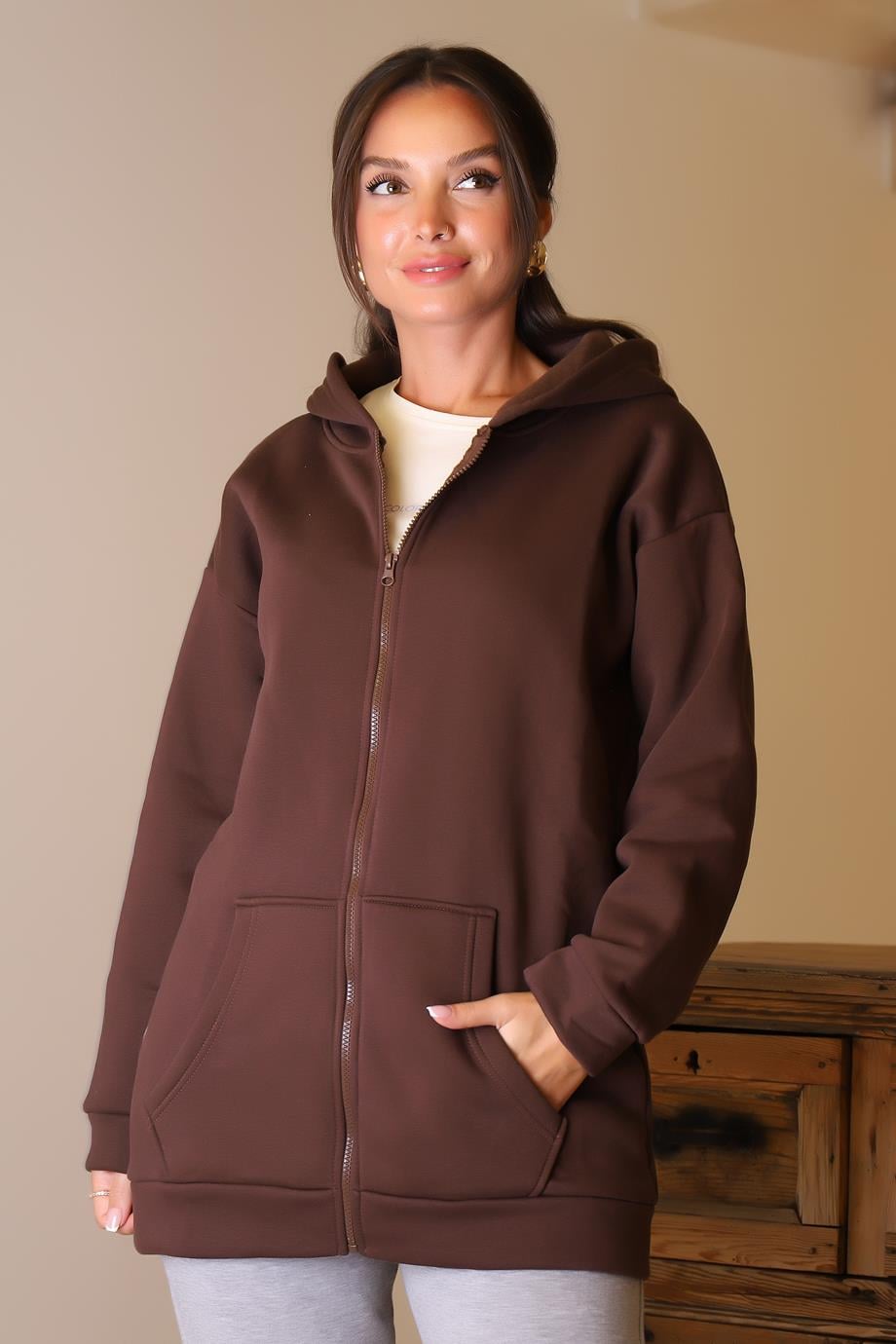 ZENTONİ3055-2K5 ZENTONİ  SWEATKAHVE
