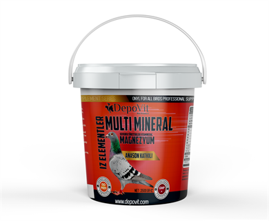Depovit Multi Mineral Kırmızı Vitamin – Güvercinler İçin 2,5 Kg Kova