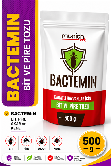 Munich Vet Bactemin Bit Pire ve Kene Tozu 500 gr