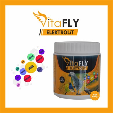 VitaFLY Elektrolit 300 gr (KAFES KUŞLARI İÇİN)