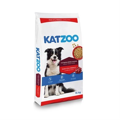 Katzoo Yetıskın Köpek MamasıKuzu Etlı Pırınclı15Kg
