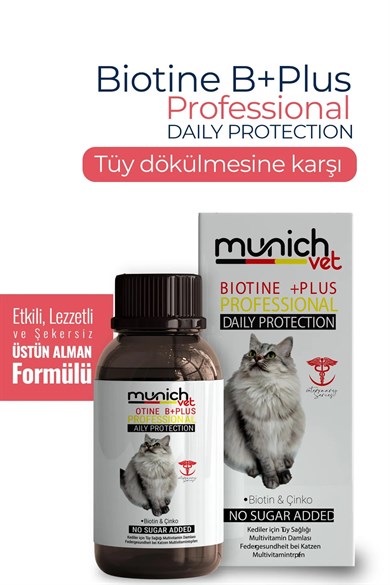 Munich Vet Biotine + Plus 100 ml-Tüy Sağlığı Multivitamin