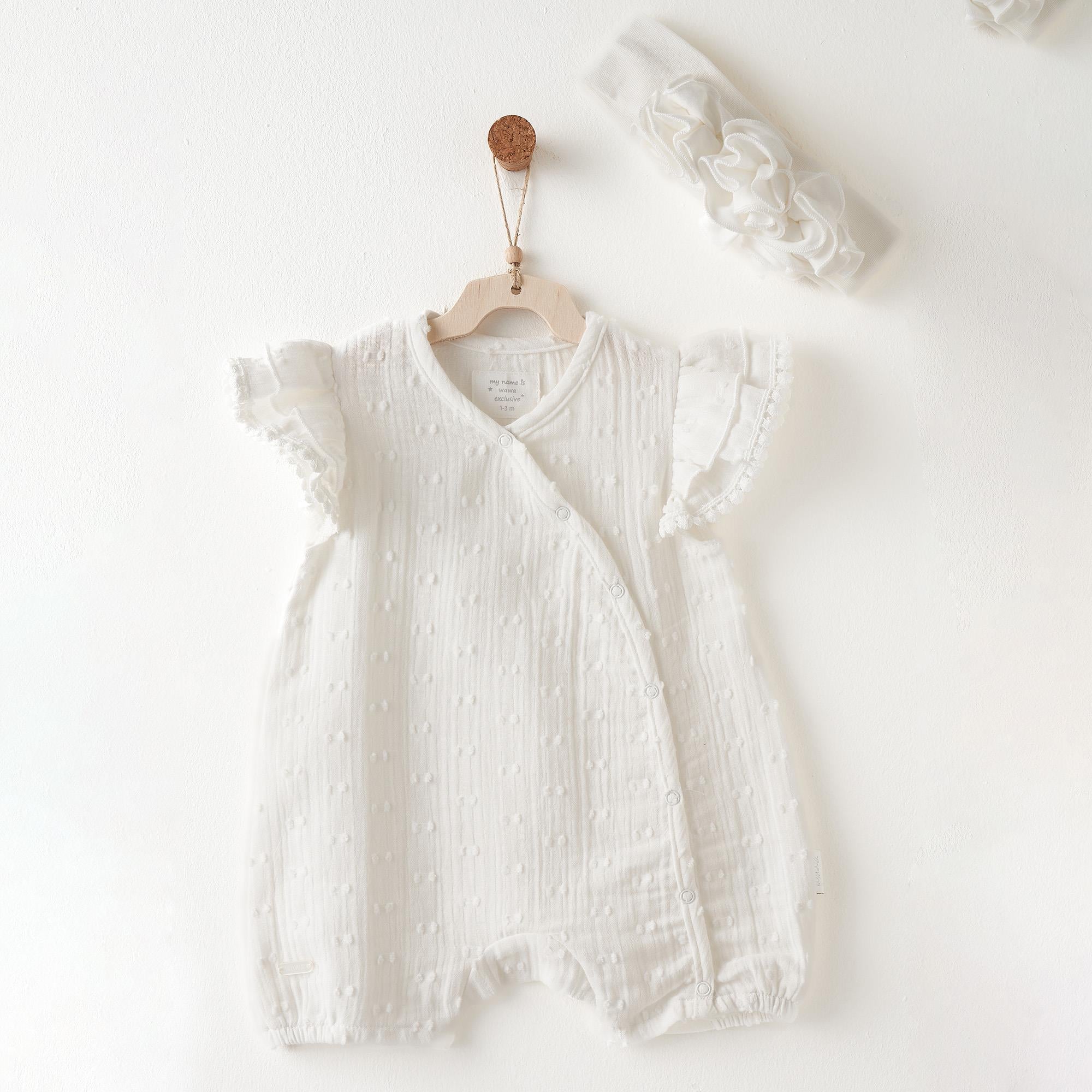 ANW-AC26642Kız Bebek Tulum Takım Romper ANW-AC26642