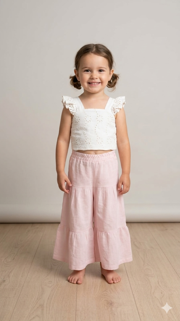 BEB-17033Kız Bebek Bluzlu 2 Li Takım BEB-17033