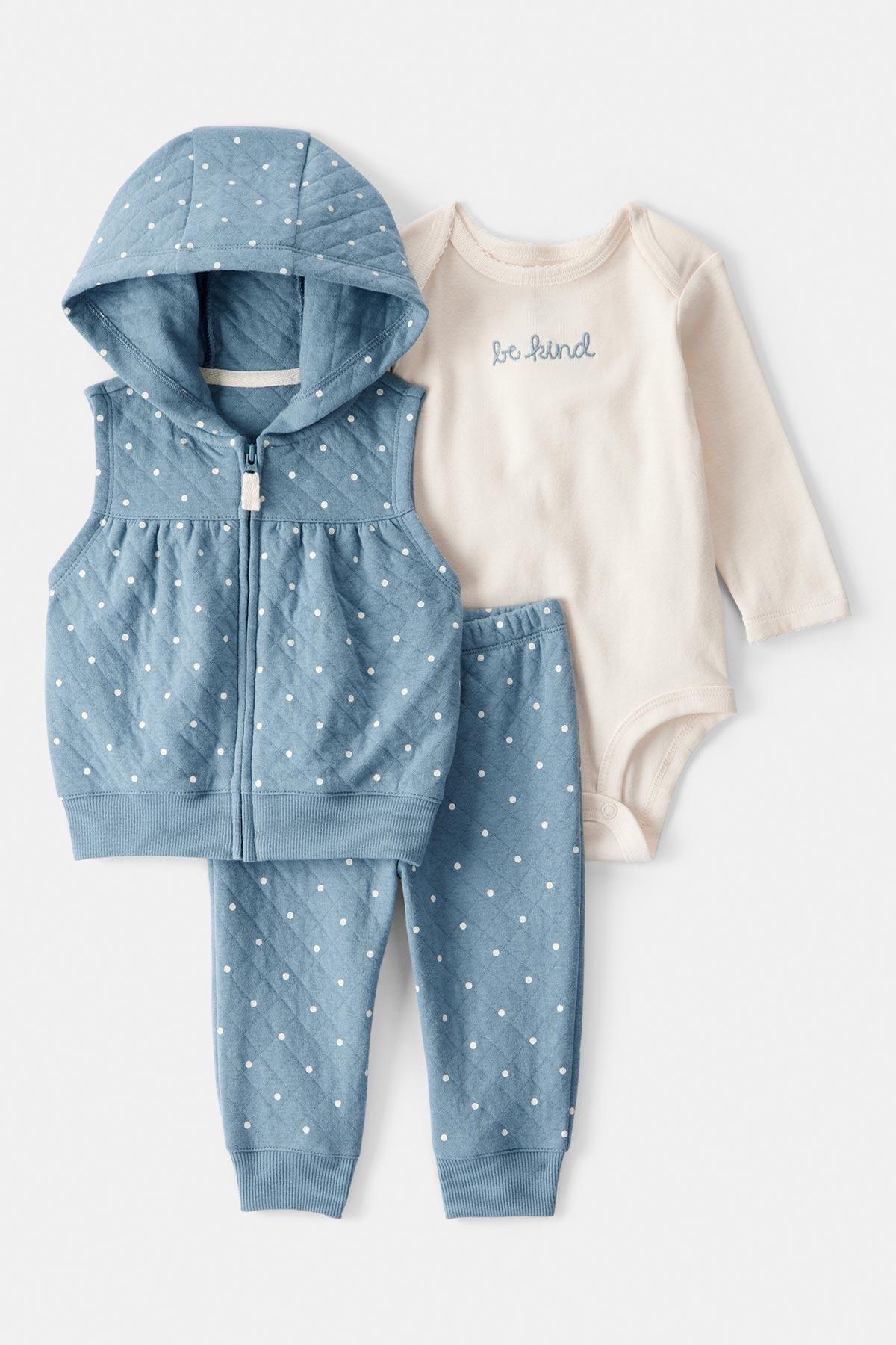 CTR-1T475810Kız Bebek Yelekli Set CTR-1T475810