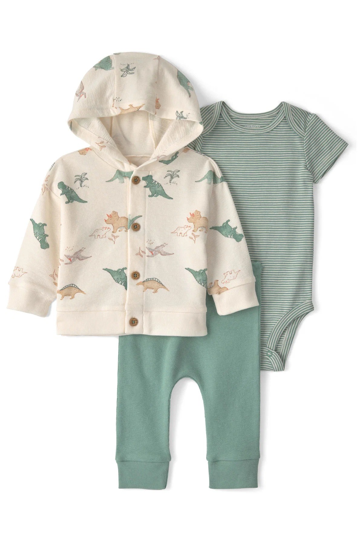 CTR-1V420510Layette Erkek Bebek 3'lü Hırkalı Set CTR-1V420510