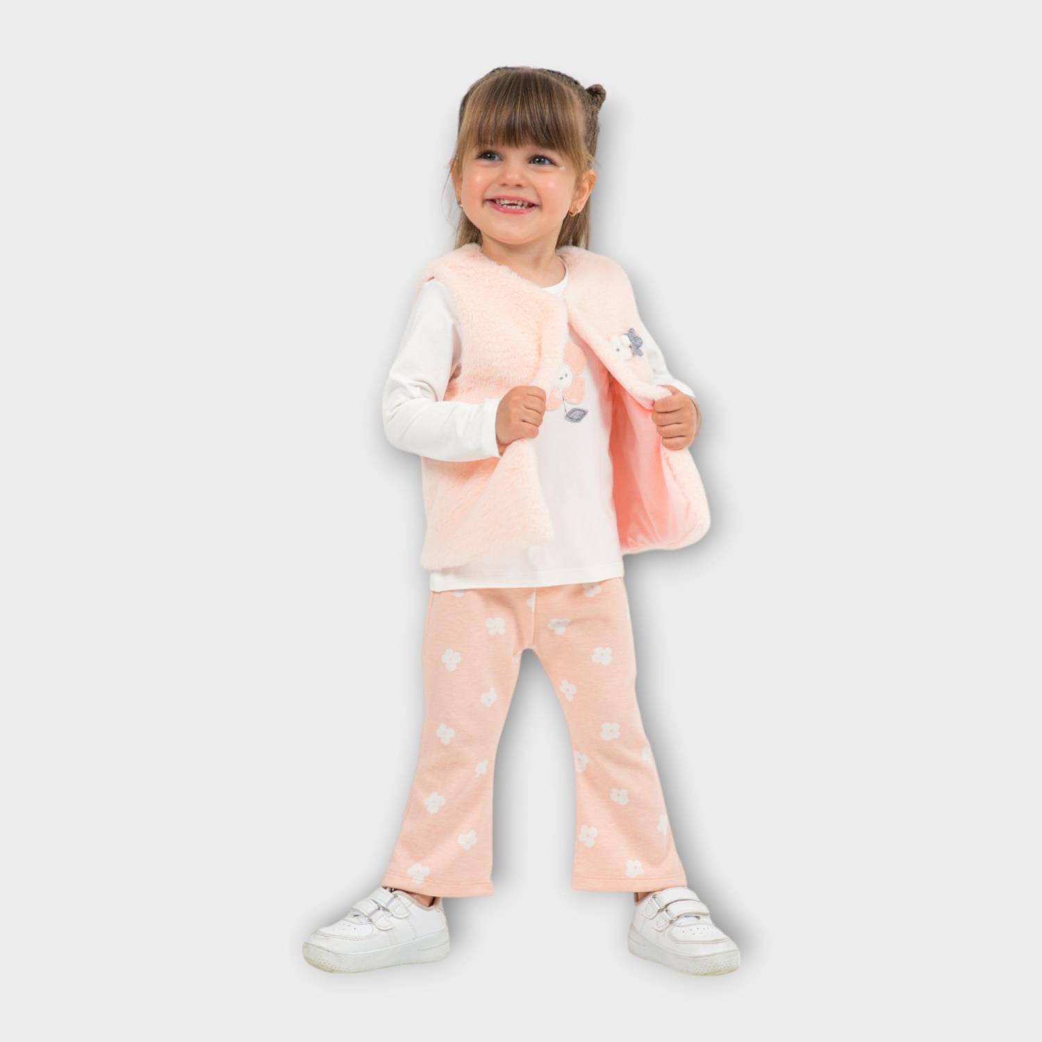 BBR-4628Trikolu Peluş Yelekli Takım