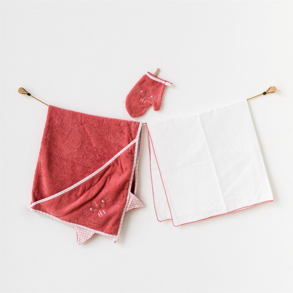 Andywawa Kız Bebek Havlu Takımı AC21820