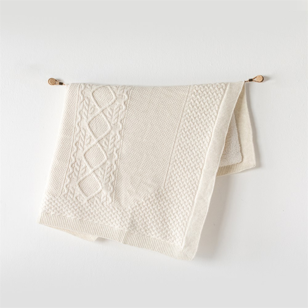 ANW-AC23471Andywawa AC23471 Bebek Triko Battaniye Knitted Blanket 95X85