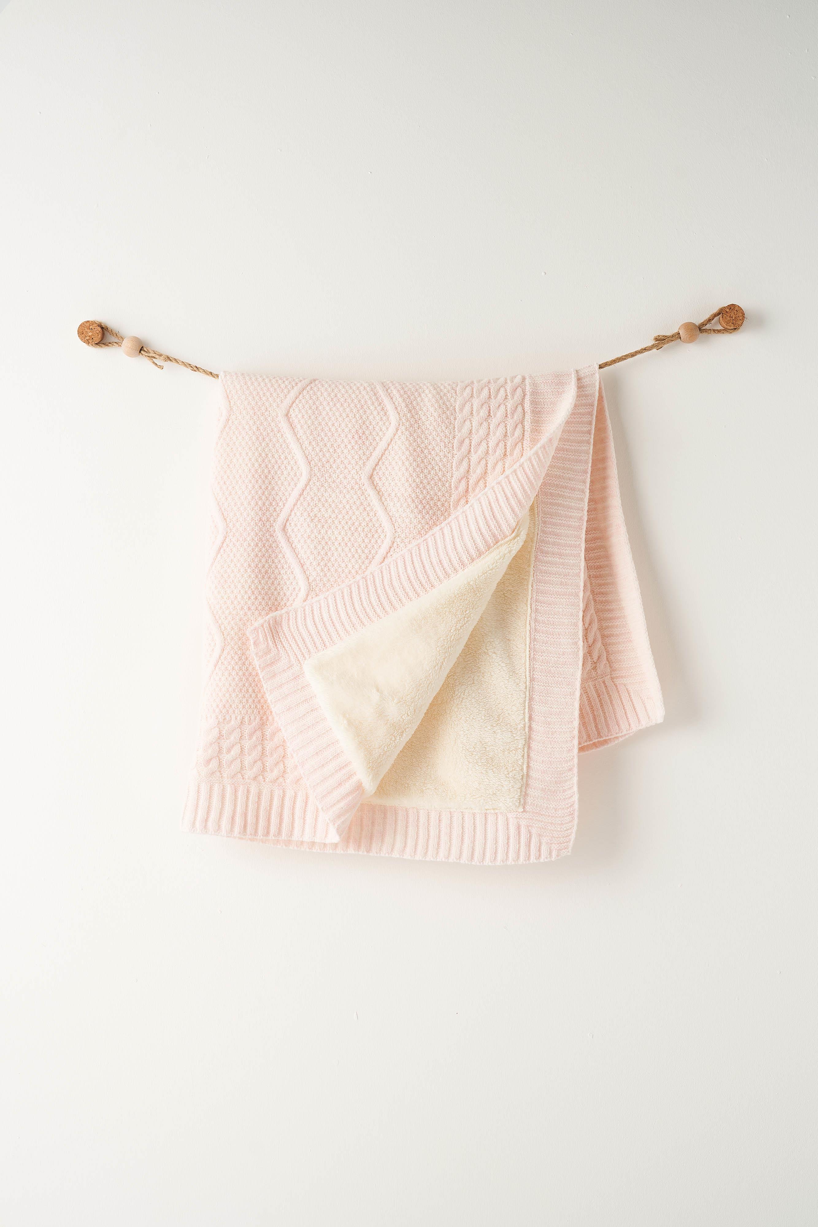 ANW-AC26345Bebek Triko Battaniye  85x100 cm Knitted Blanket AC26345