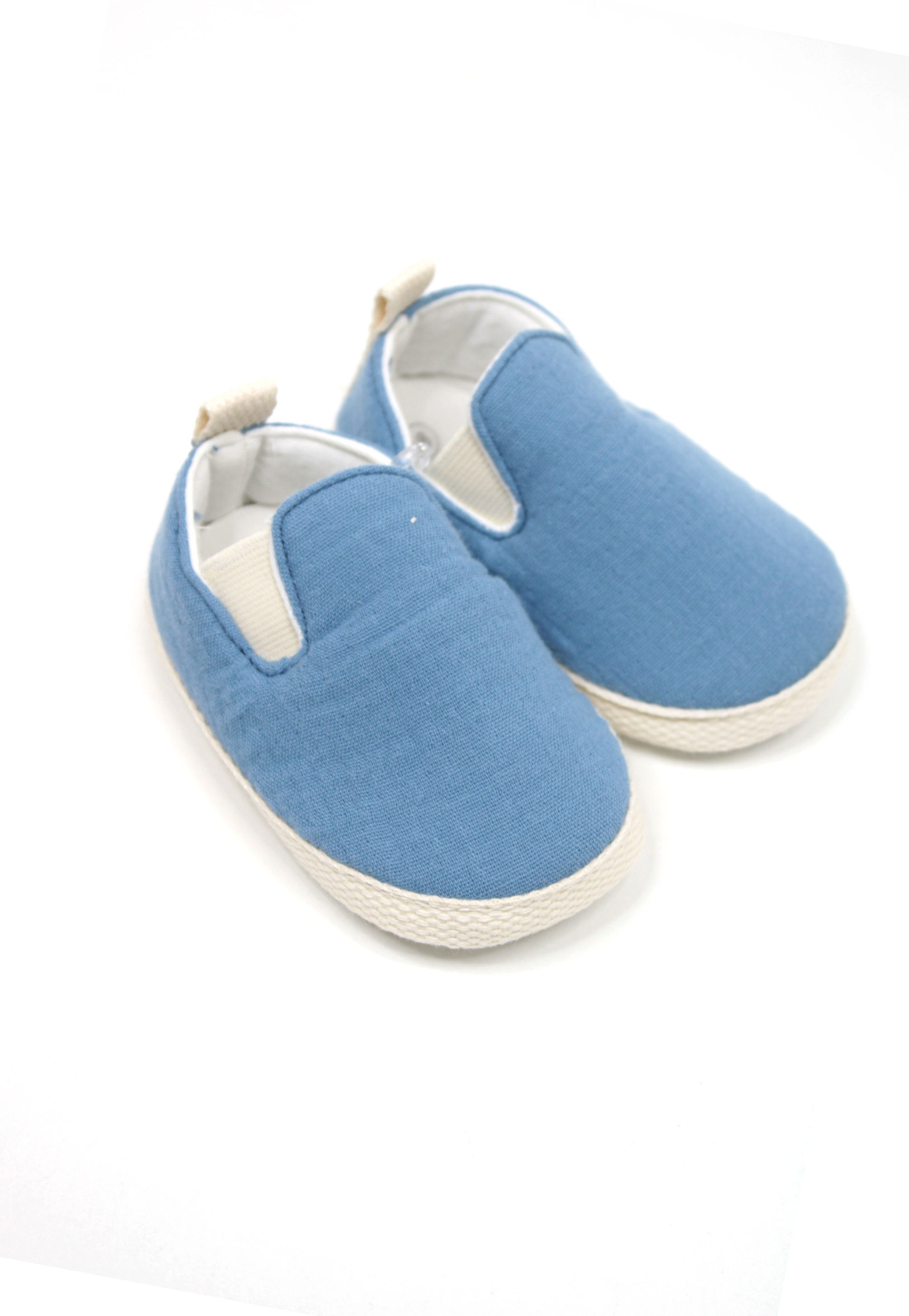 LEO-5202Müslin Kısa Bebek Patiği