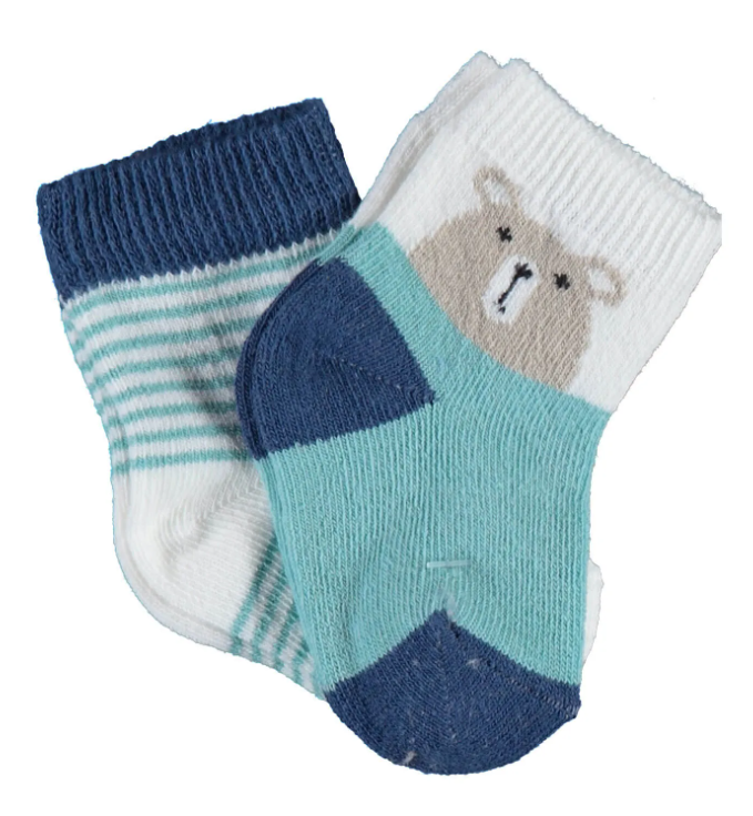BIB-68404Bibaby Hello Teddy Bear Kız 2'li Çorap BIB-68404