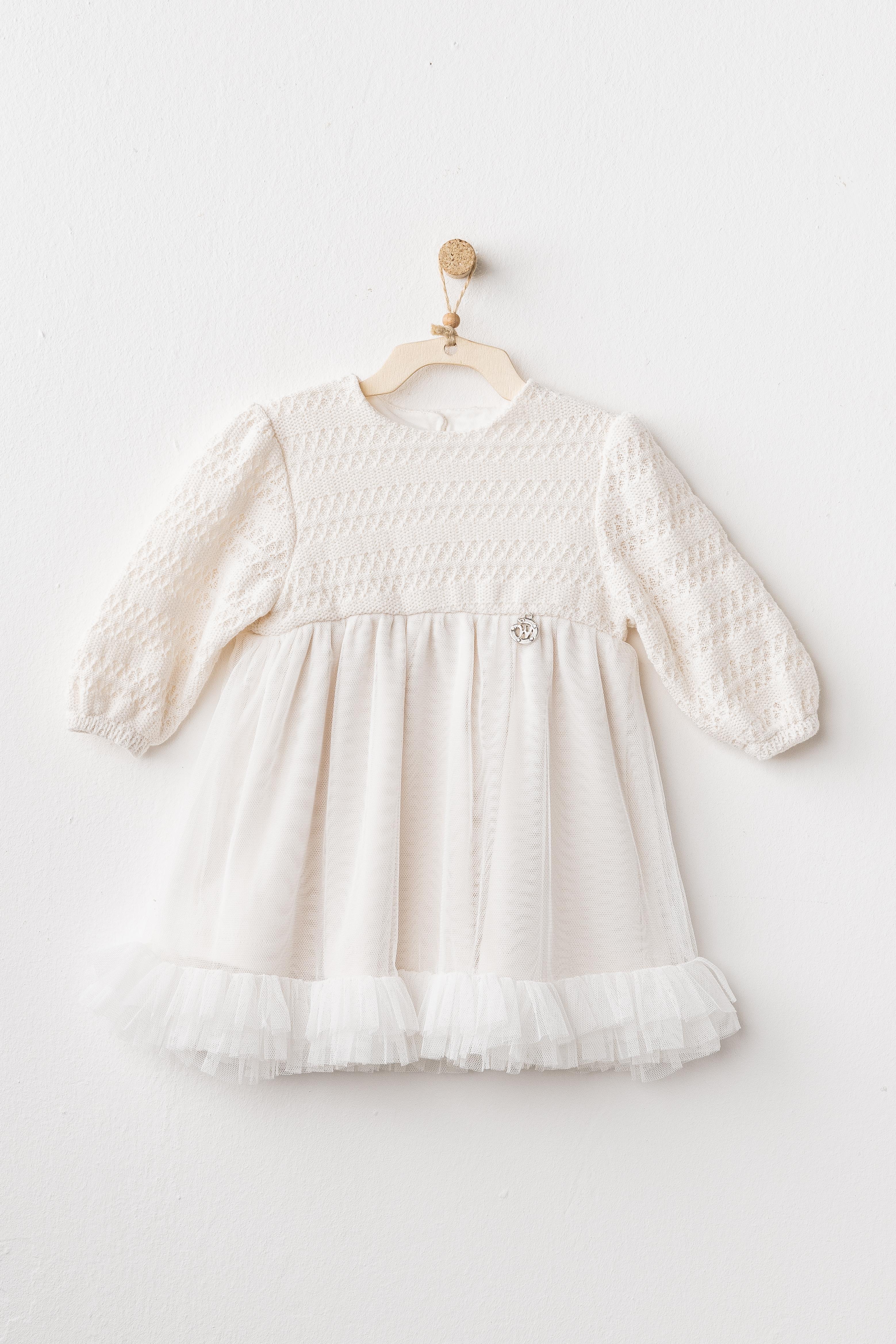 ANW-AC26136Kız Bebek Elbise Dress Wawa Exclusıve AC26136