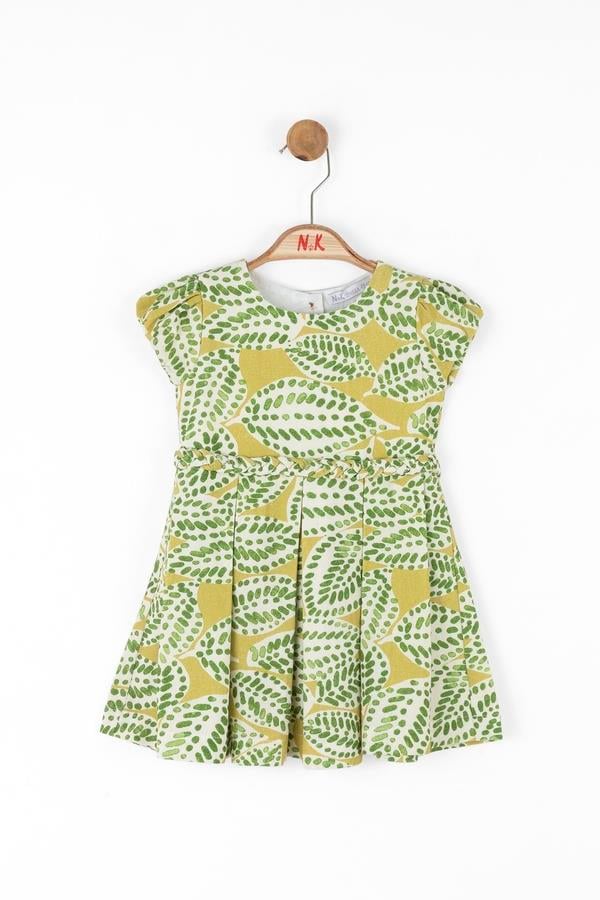 NKY-78601Kız Bebek Leaf Elbise
