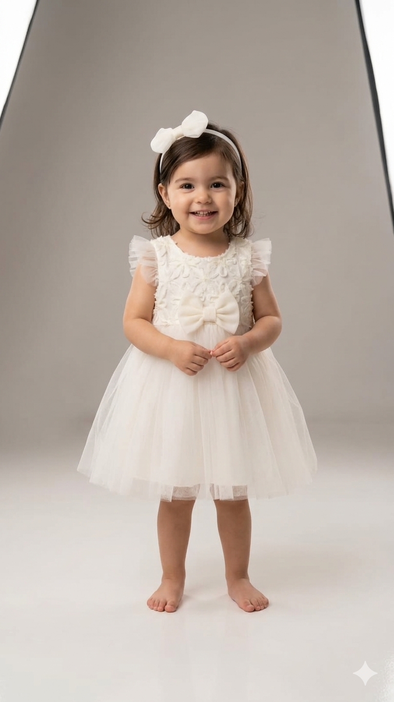 SER-1029Kız Bebek Yazlık Abiye Elbise