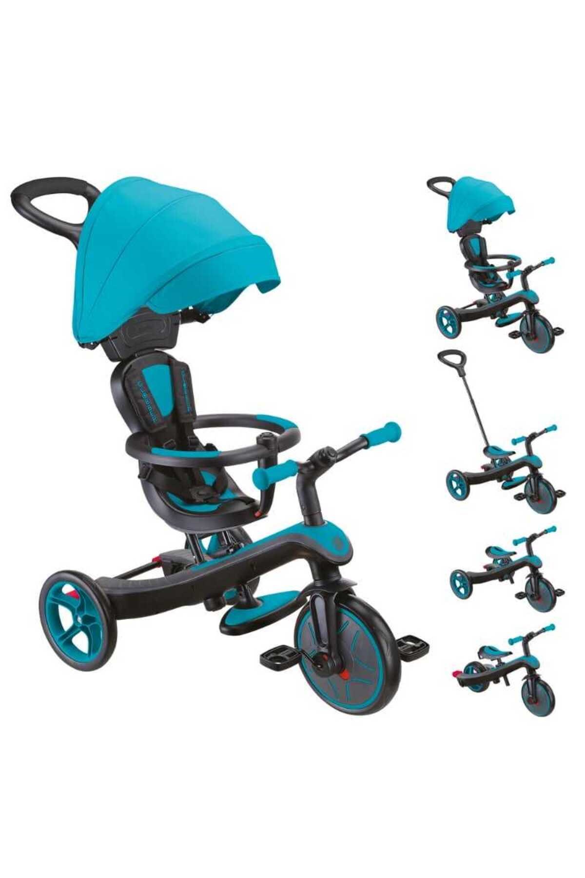 GLO-634-105Globber Exolorer 4 in 1 Trike 3 Tekerli Çocuk Bisikleti - Mavi