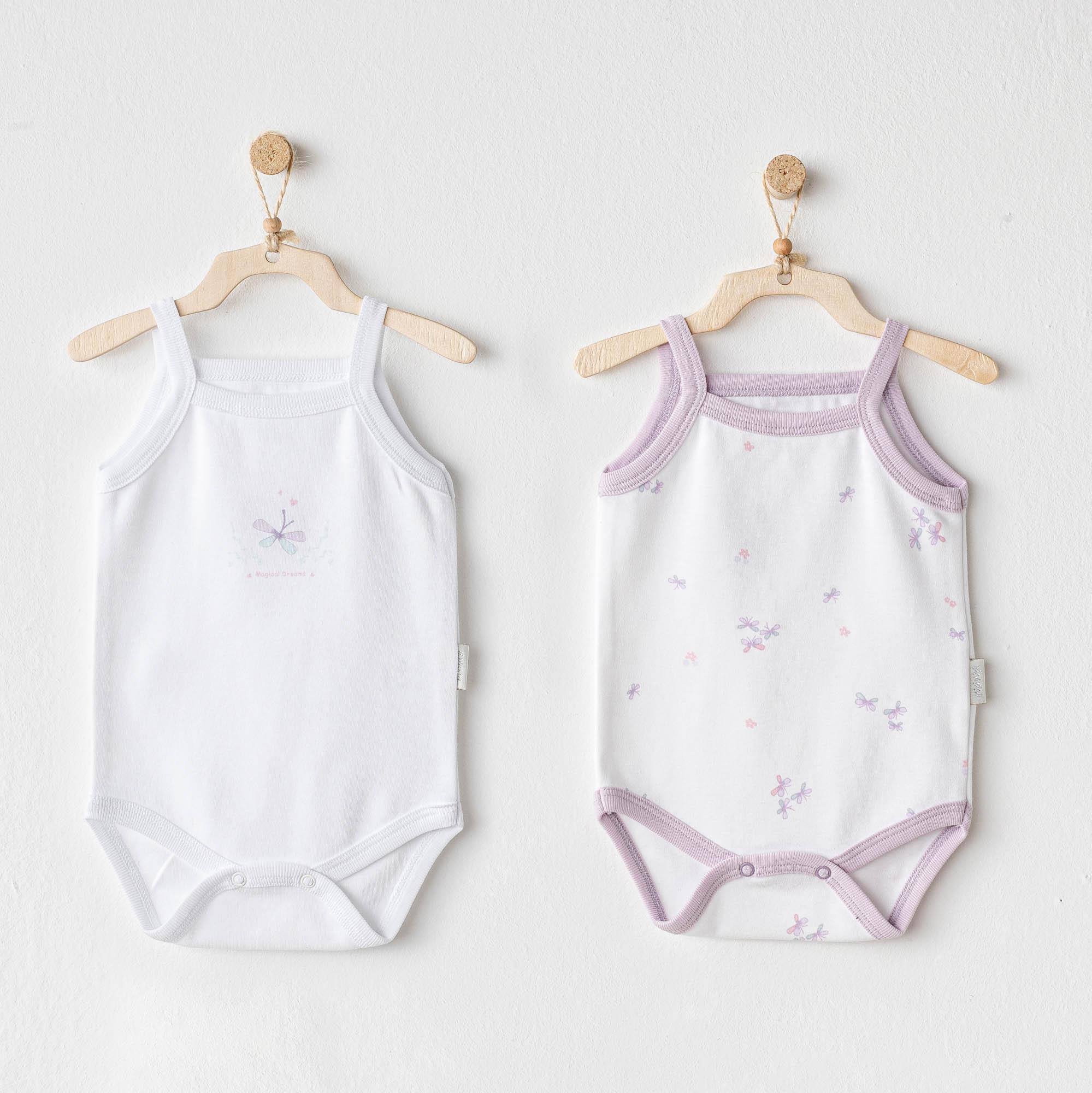 ANW-AC25579Kız Bebek Body 2 Parça Body Magical Butterfly AC25579