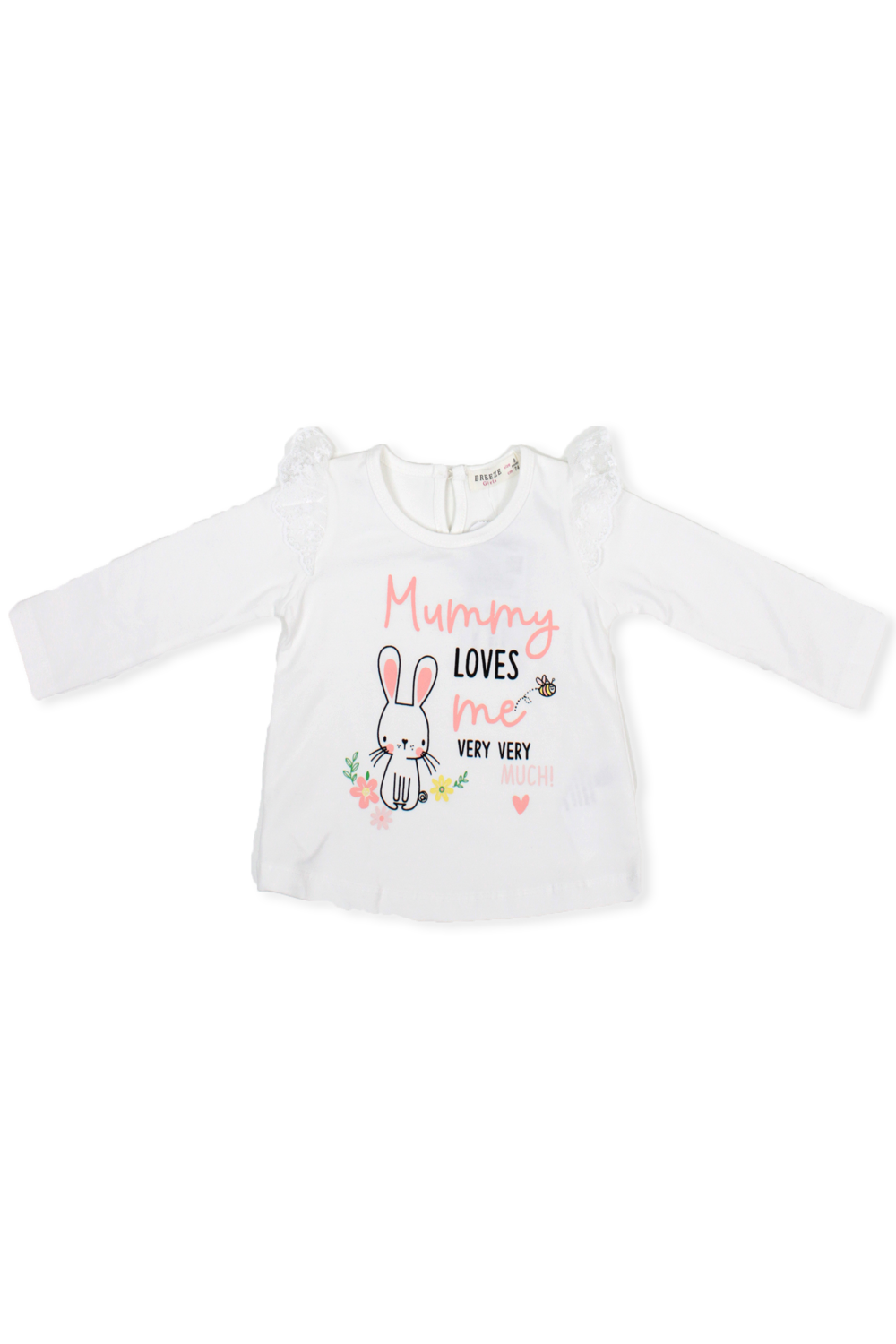 BRE-19932Kız Bebek Fiyonklu Sweat