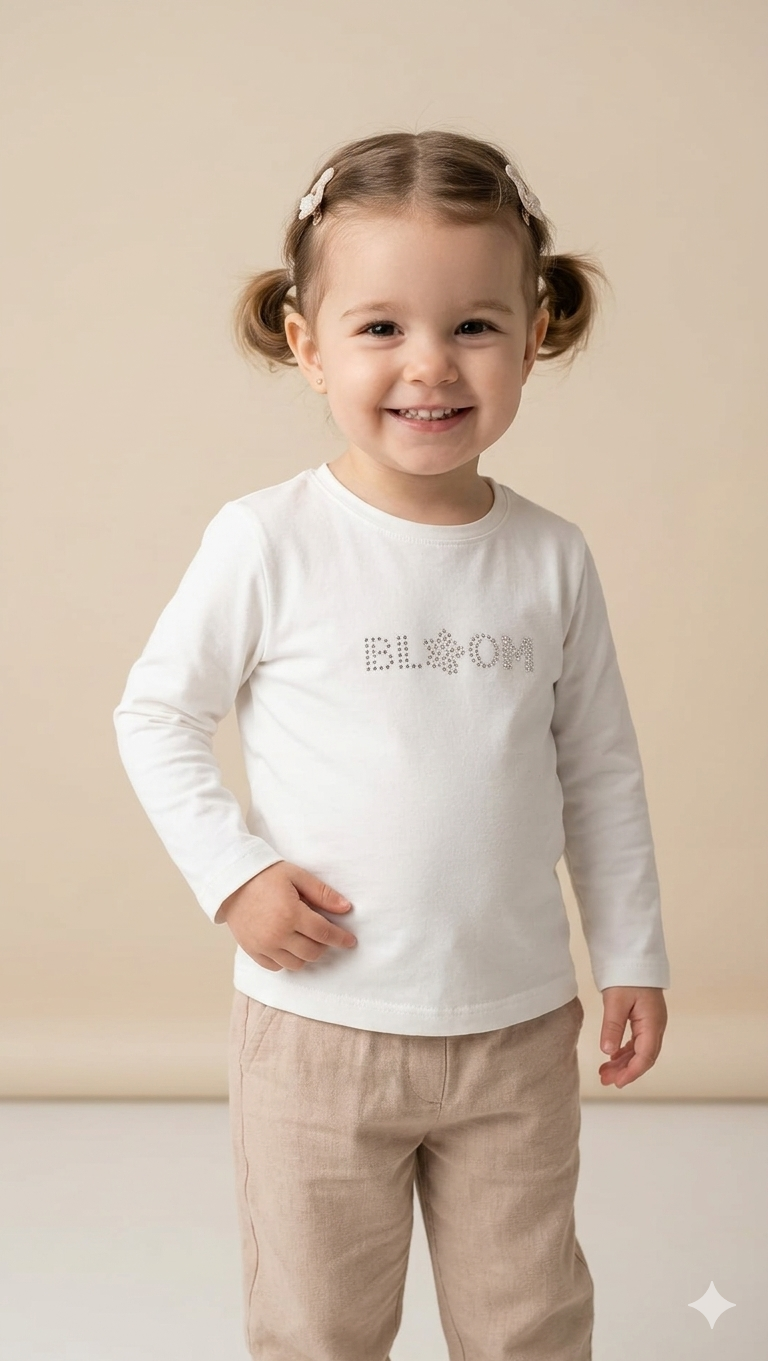 NK-39611Kız Bebek Bloom Badi NK-39611
