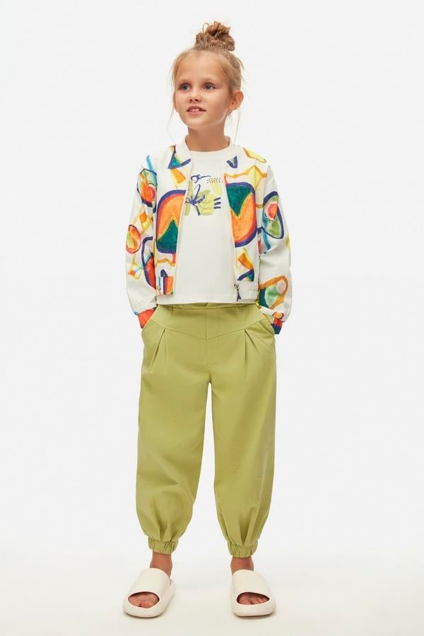 NKY-38541Kız Çocuk Rainbow Ceket 38541