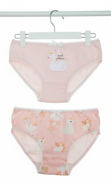 ELM-S03Kız Çocuk Ördek 2'li Slip ELM-S03