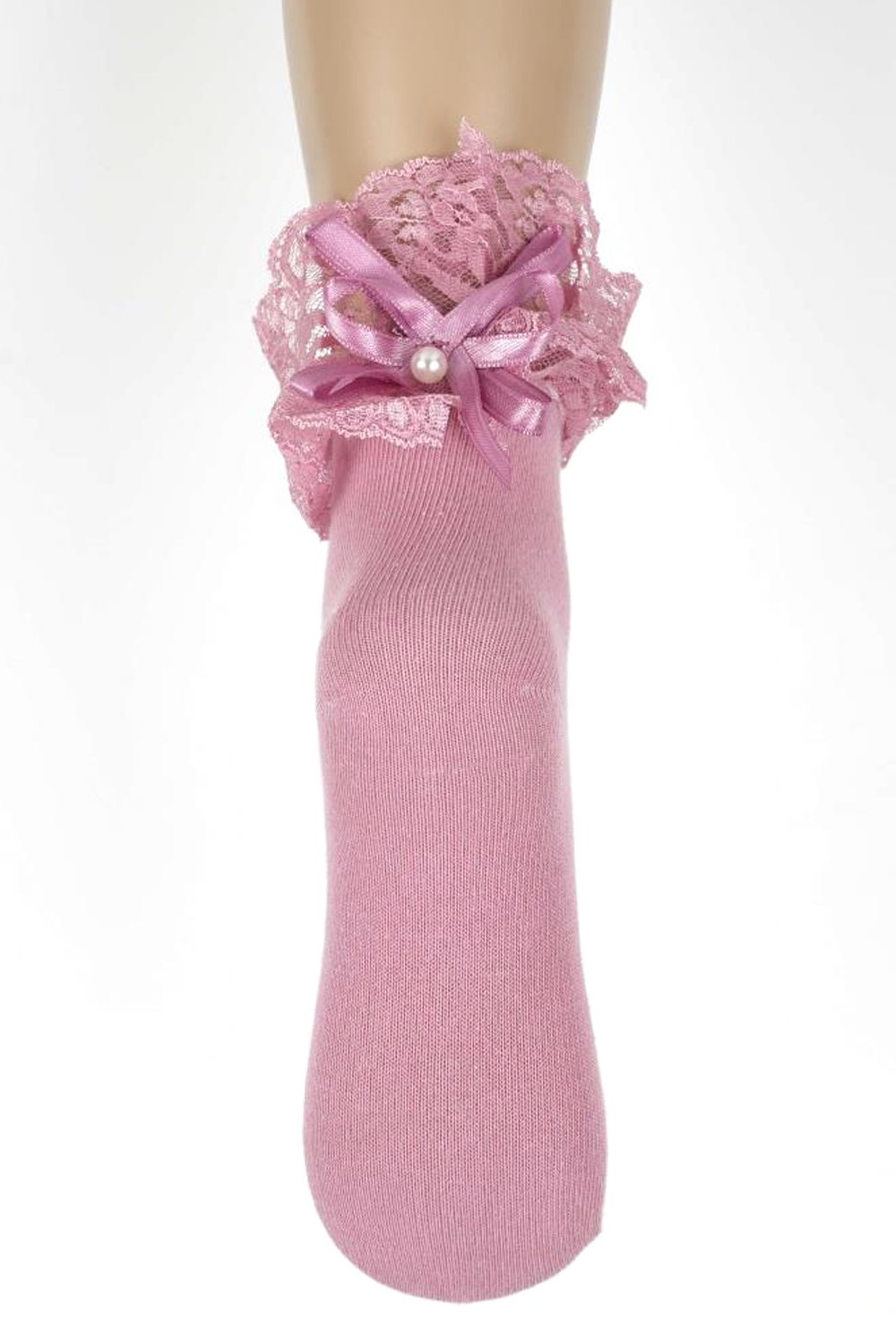 KAT-K22185Ulya Aksesuarlı Kız Çocuk Soket Çorap