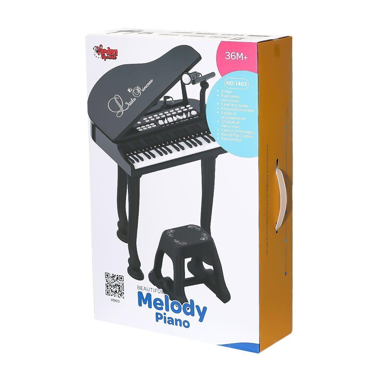 VAR-1403-MVardem Tuşlu Tabureli Piyano