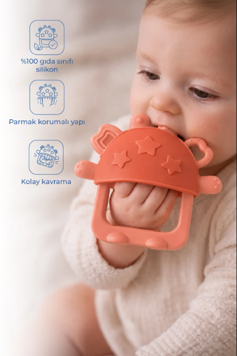 BBJ-943Babyjem 943 Parmak Korumalı Düşmeyen Diş Kaşıyıcı