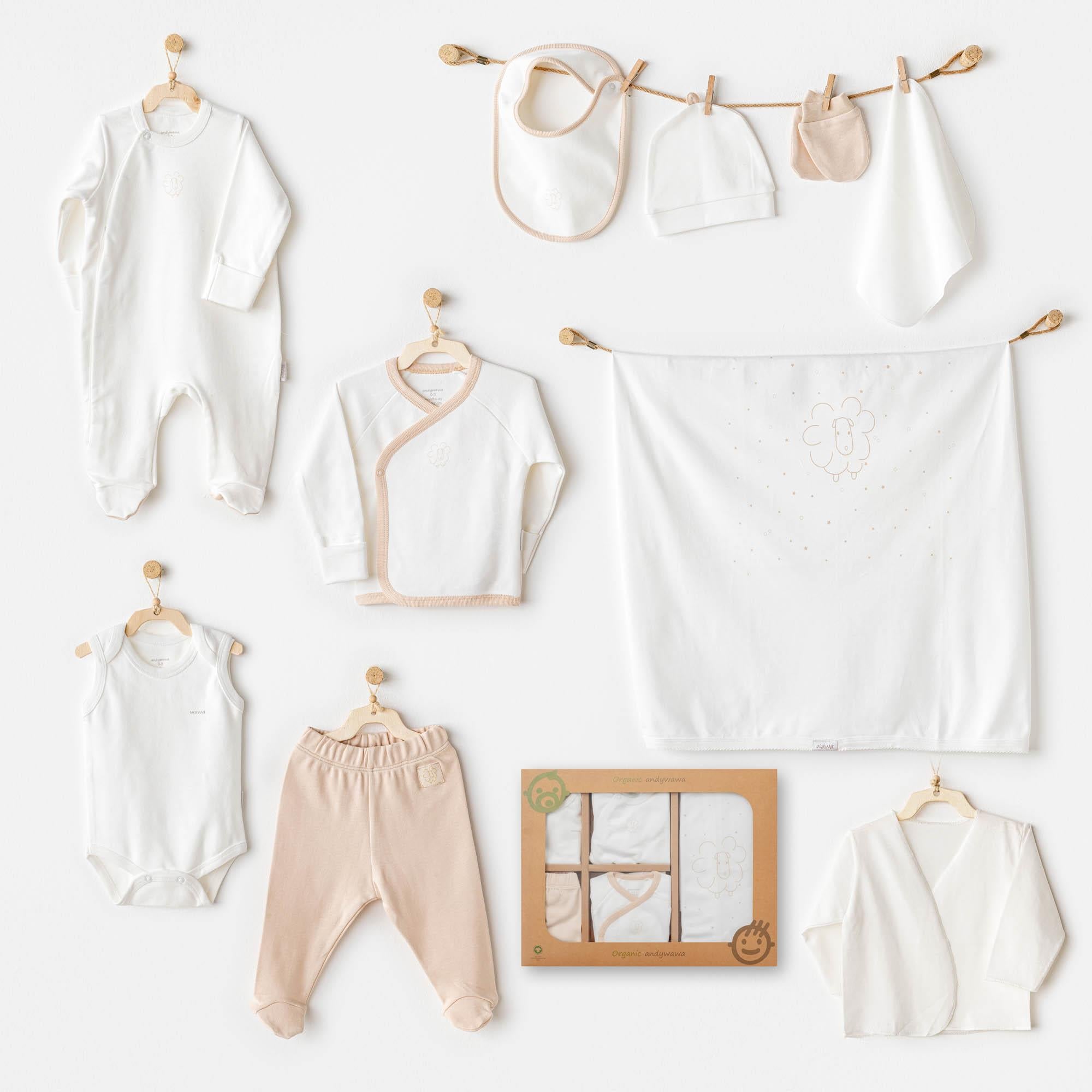 ANW-AC25731Bebek Hastane Çıkışı 10 Parça Newborn Set AC25731