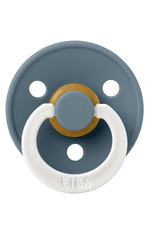 BBS-100328Bibs Colour Kauçuk Emzik-Petrol Glow 0-6 Ay