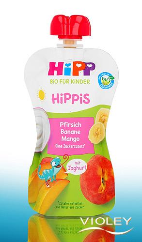 HIP-42532Hipp Organik Mangolu Yoğurtlu Muzlu Şeftali Püresi