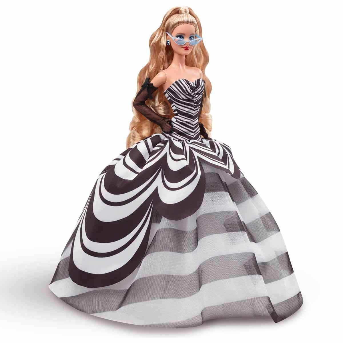 MATE-HRM58Barbie Mavi Safir 65. Yıl Dönümü Bebeği HRM58