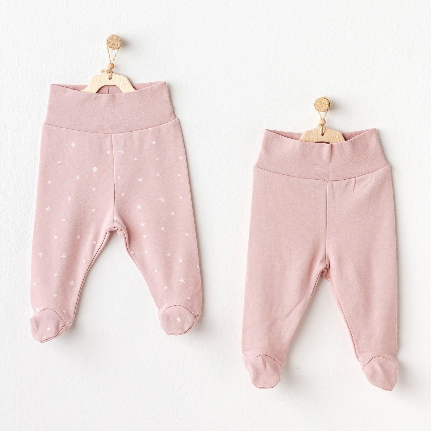 ANW-AC25049Kız Bebek Patikli Pantolon 2 Pcs Footed Pants Puppy Gazelle AC25049